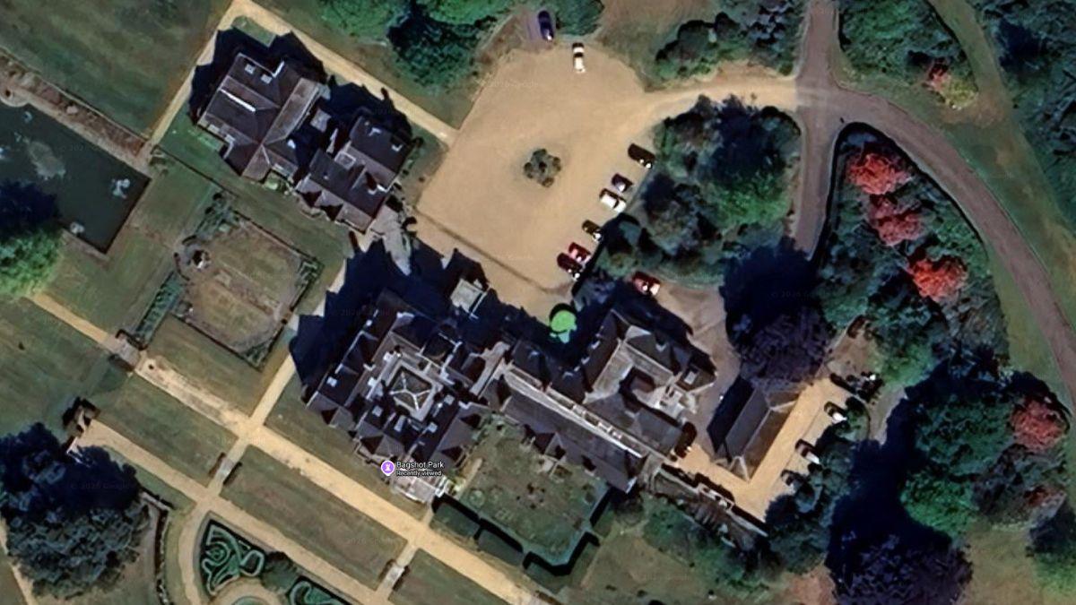 Arial view of Bagshot Park