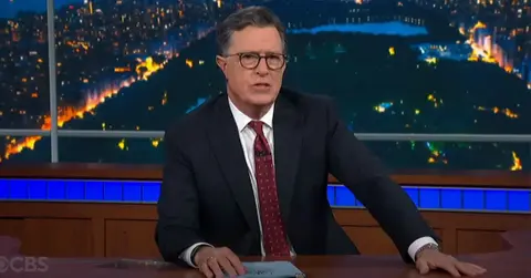 Stephen Colbert called out CBS on air after they cut an interview segment.
