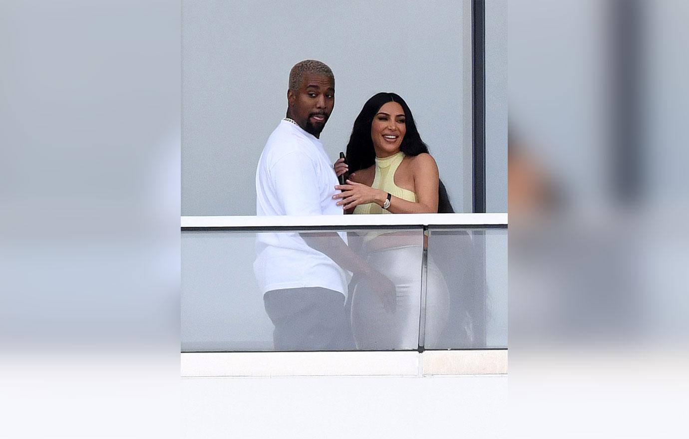 Kim Kardashian And Kanye West Pack On The PDA After Baby News