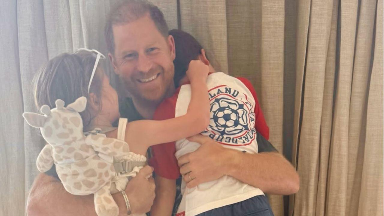 Photo of Princes Harry, Archie and Princess Lilibet