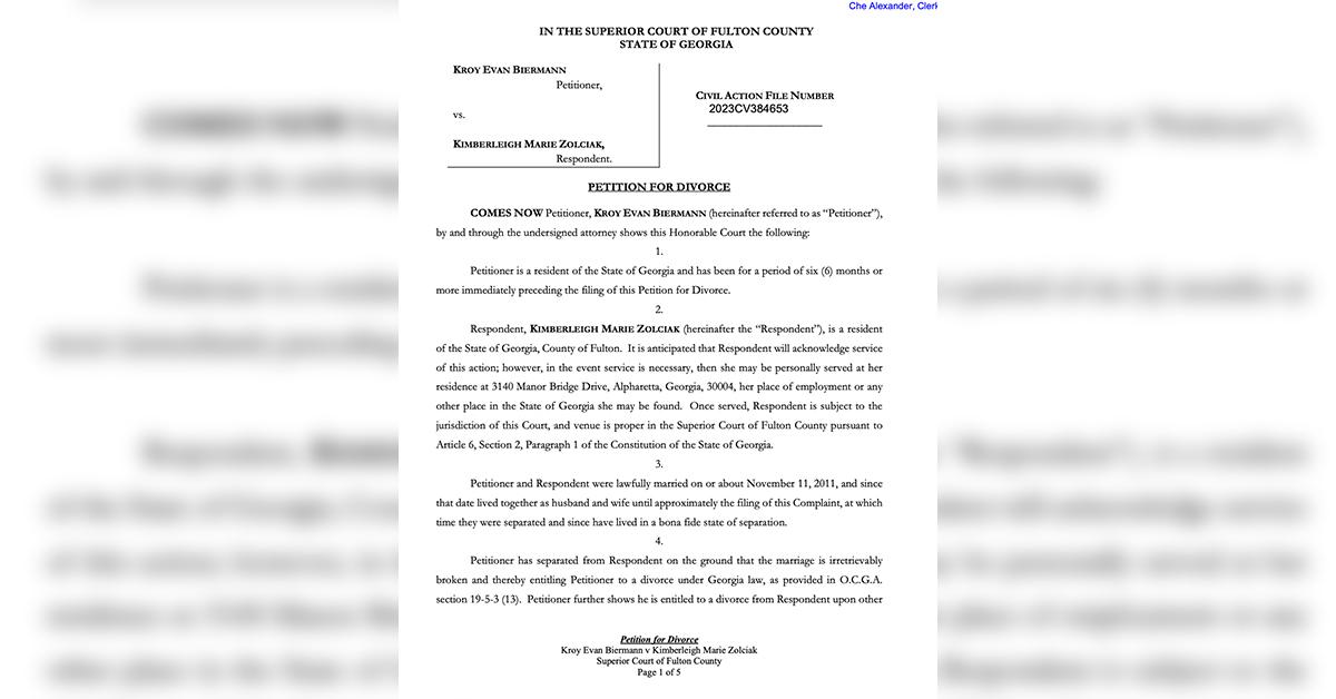 kim zolciak divorce petition kroy biermann