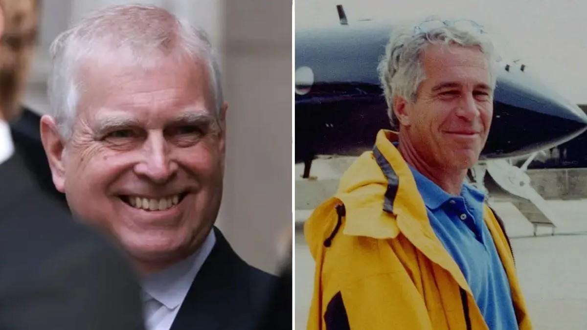 Photo of Andrew Windsor and Jeffrey Epstein