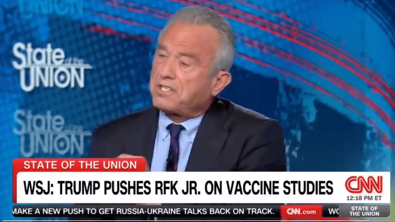 Kennedy also pressed back when questions about his objections to vaccines.
