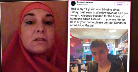 Sinead OConnor Claims Teenage Son Missing