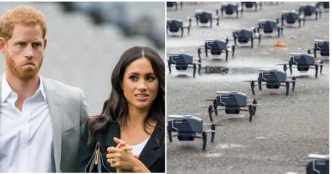 Photo of Prince Harry, Meghan Markle and Drones