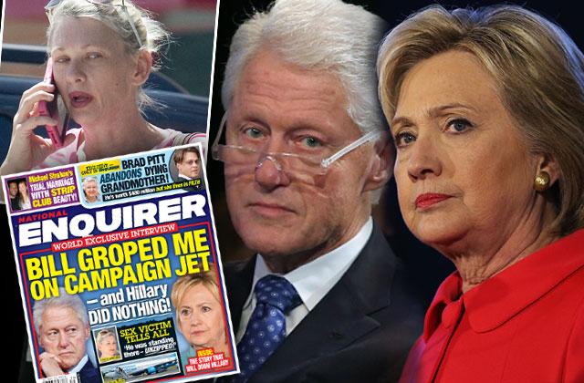 //bill clinton groped woman campaign jet