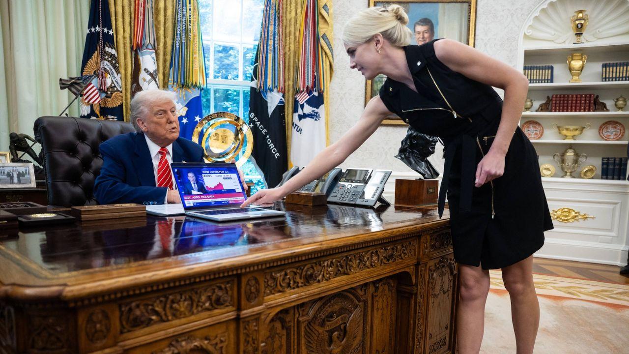 Photo of Natalie Harp, Donald Trump