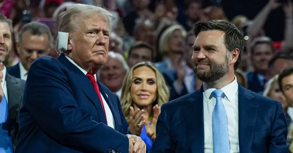 Donald Trump and J.D. Vance at the Republican National Convention