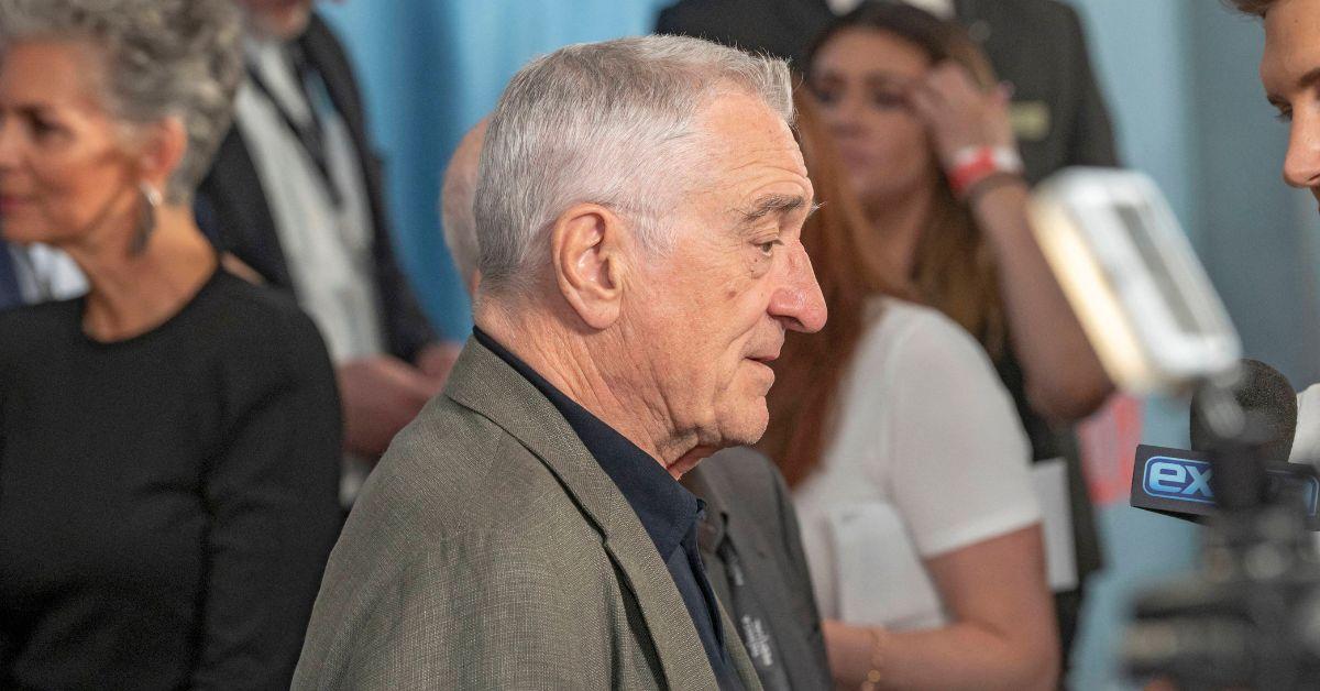 robert de niro clashes pro trump protestors biden campaign press trial