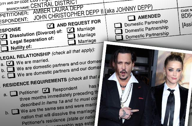 johnny depp divorce response