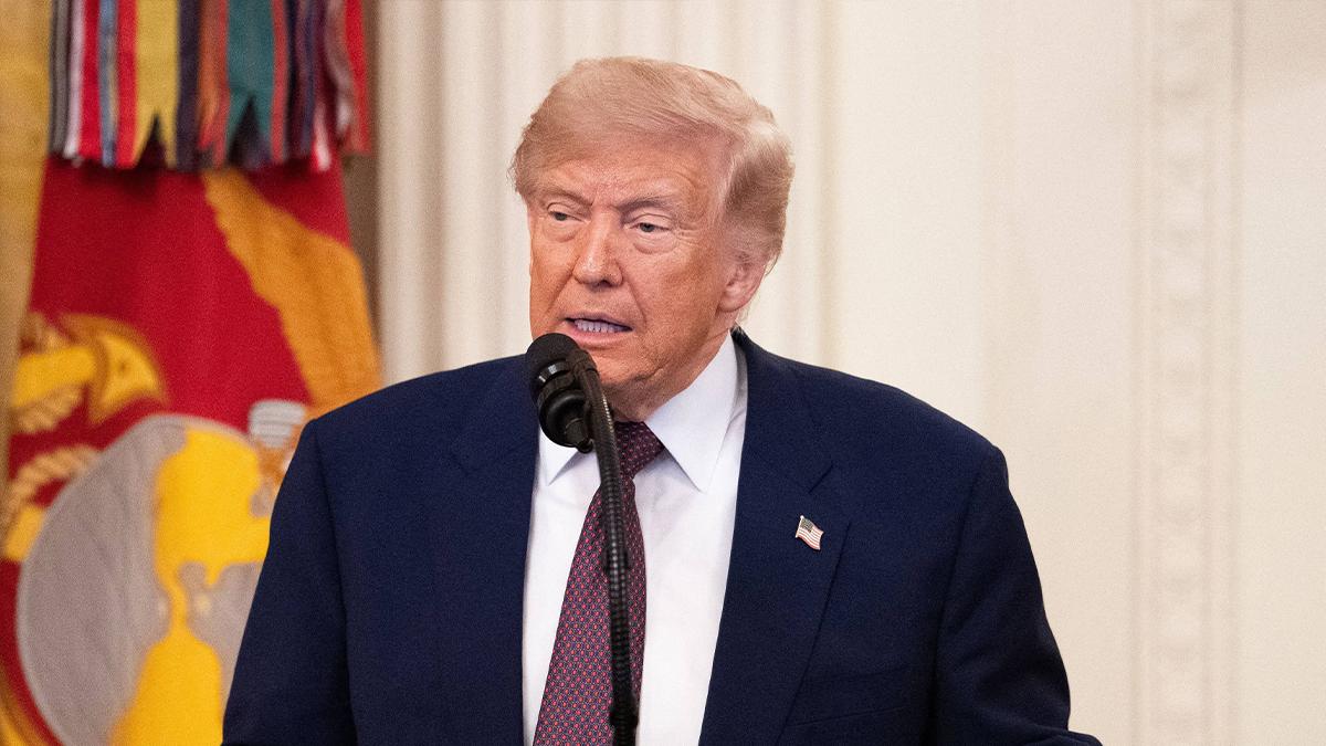 Donald Trump said the Reflecting Pool had been 'vandalized' on Truth Social.