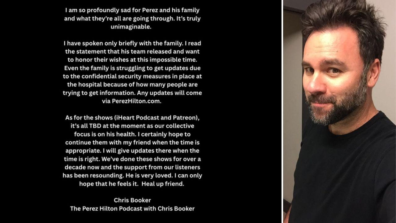 Photo of Chris Booker and his statement