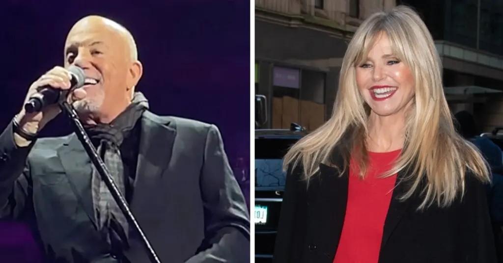 Composite photo of Billy Joel and Christie Brinkley