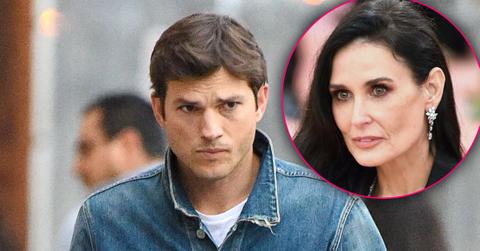 Ashton Kutcher Looking Angry With Inset of Concerned Demi Moore