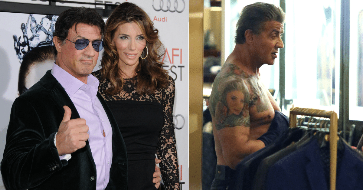 Sylvester Stallone Covers Second Tattoo Of Wife After Divorce Filing