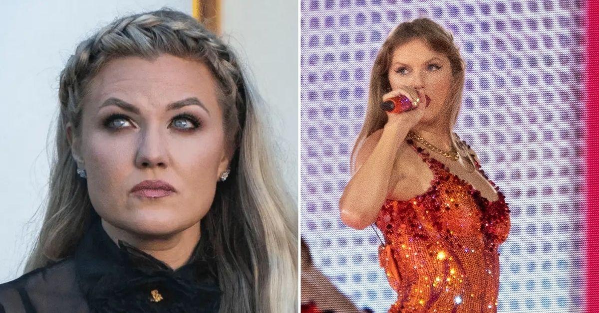 Composite photo of Erika Kirk and Taylor Swift