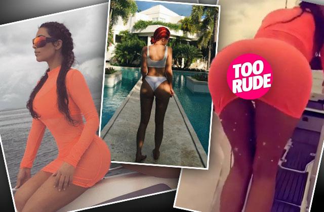 Desperate To Top Kylie Kim Kardashian Bares Her Butt In Twerking Snapchats