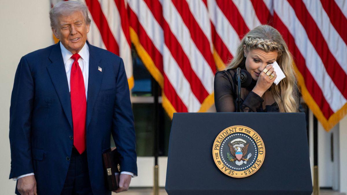 Photo of Donald Trump, Erika Kirk