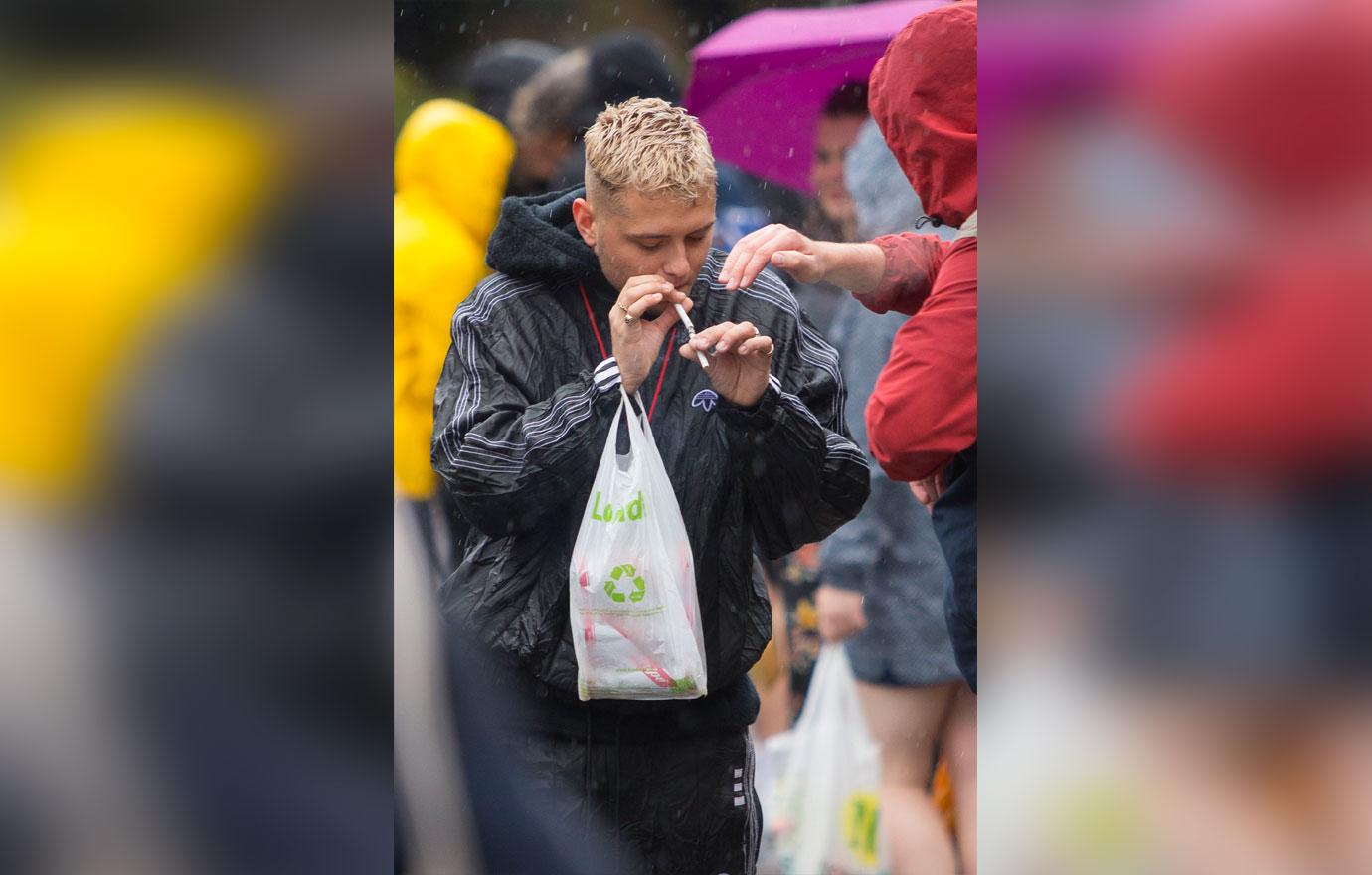 Jude Law's Son Rafferty Inhales Balloon At Carnival