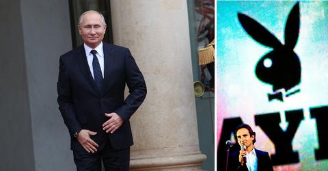 Split photo of Vladimir Putin, Vladimir Lyaporov