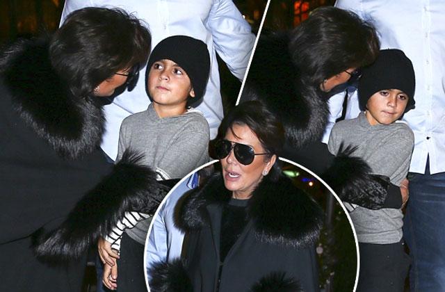 Mason Disick Kris Jenner Hug Snub