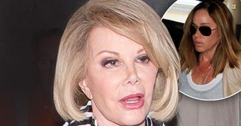 //joan rivers update melissa rivers __