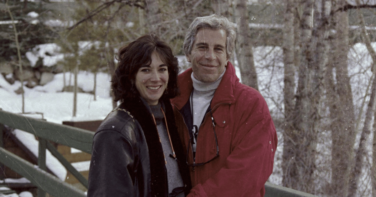 Photo of Ghislaine Maxwell and Jeffrey Epstein