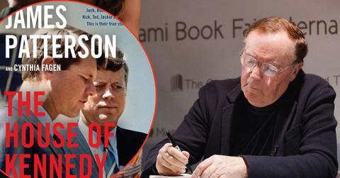 Photo of James Patterson and his book 'The Kennedy Curse'