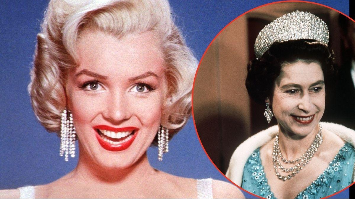 Photo of Queen Elizabeth and Marilyn Monroe