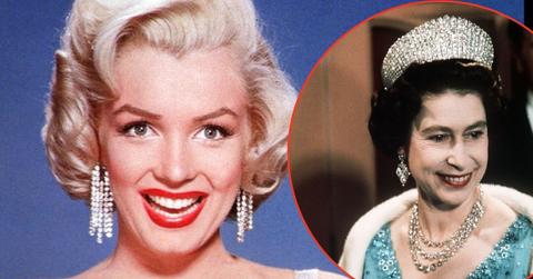Photo of Queen Elizabeth and Marilyn Monroe