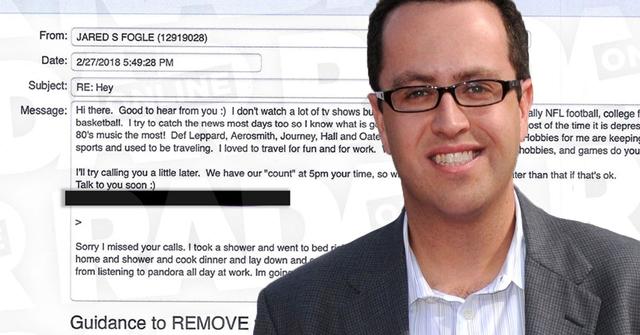 //jared fogle x rated prison letters pp