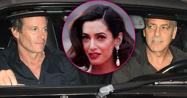 George Clooney Break From Twins Amal Guys Night Out