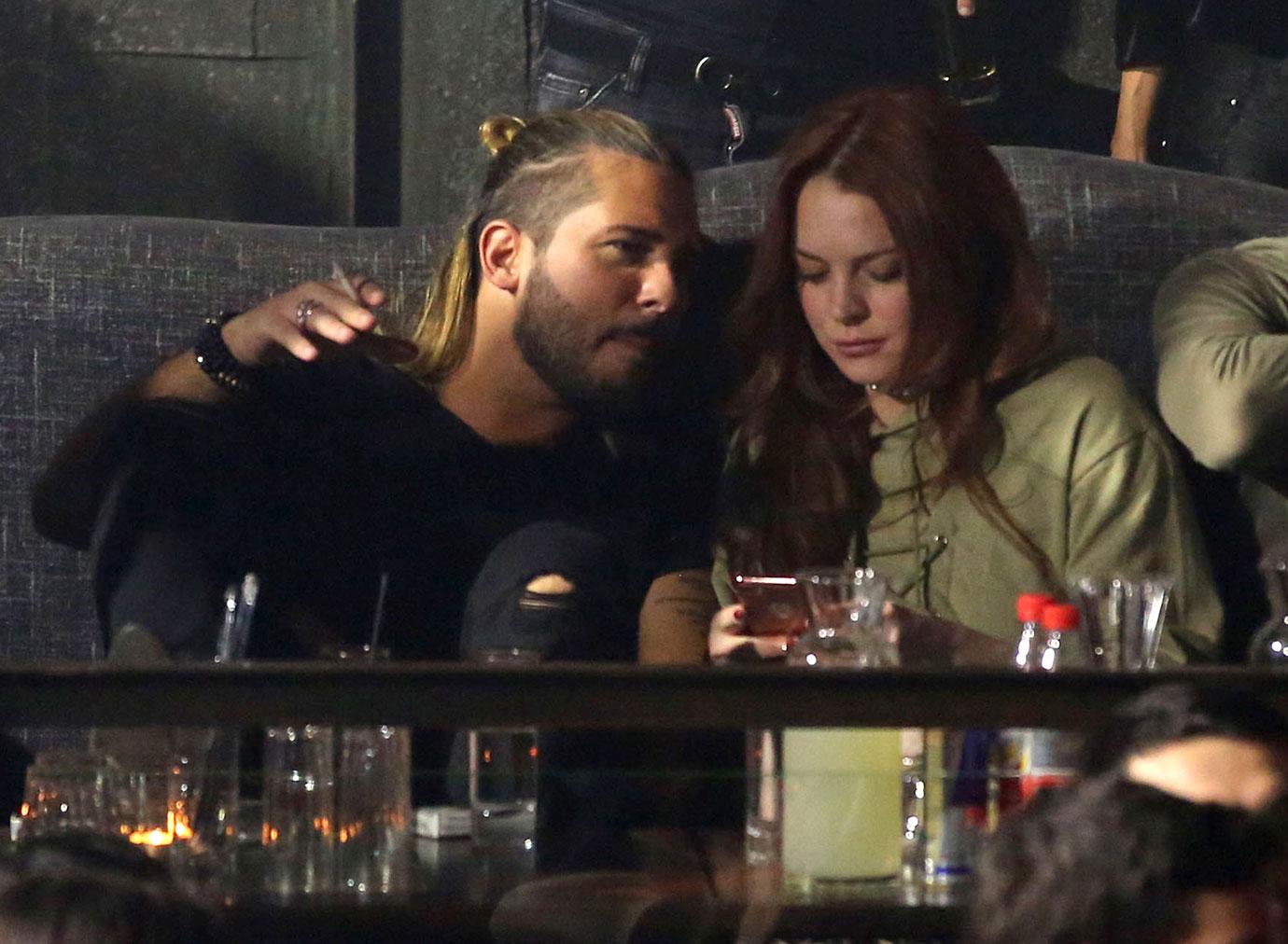 //lindsay lohan drunk party greece man pda