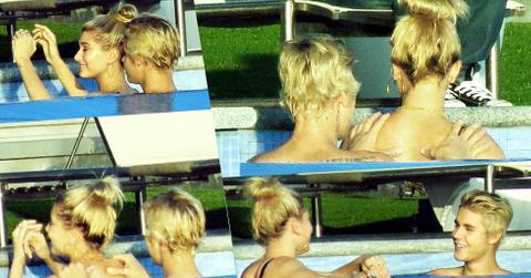 Justin Bieber & Hailey Baldwin Pool