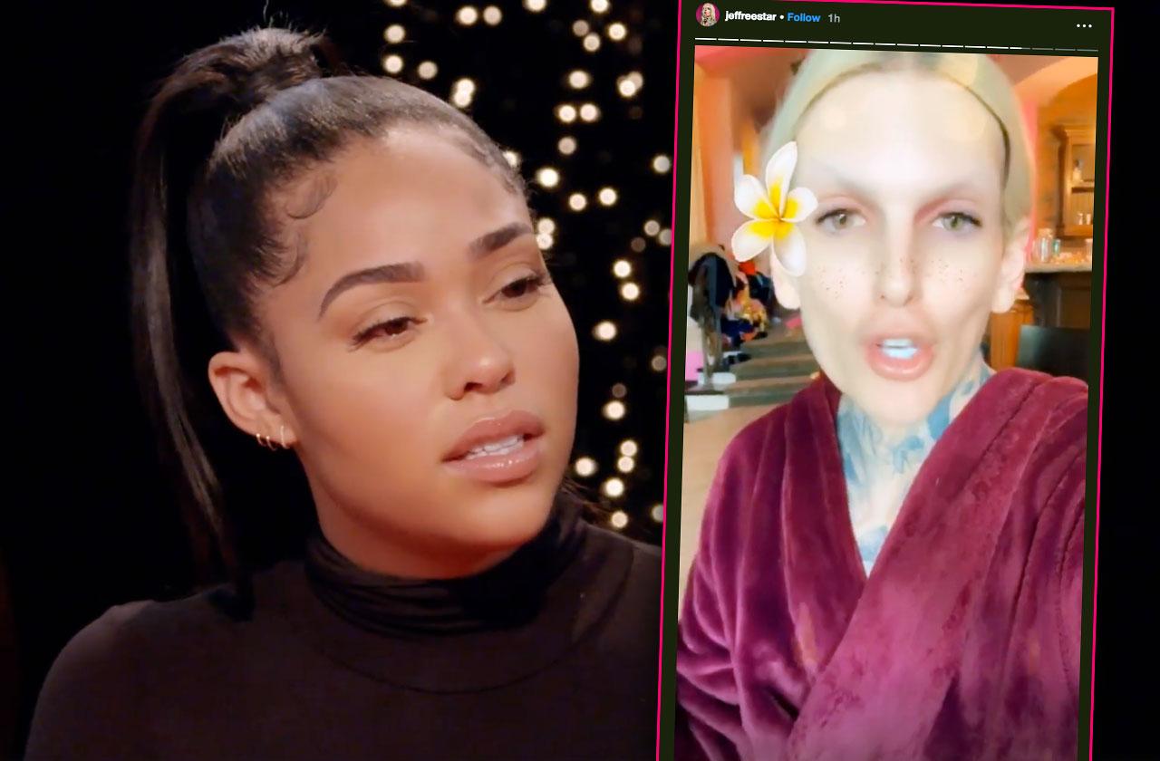 jeffree star says jordyn woods tristan thompson hooking up for month pp