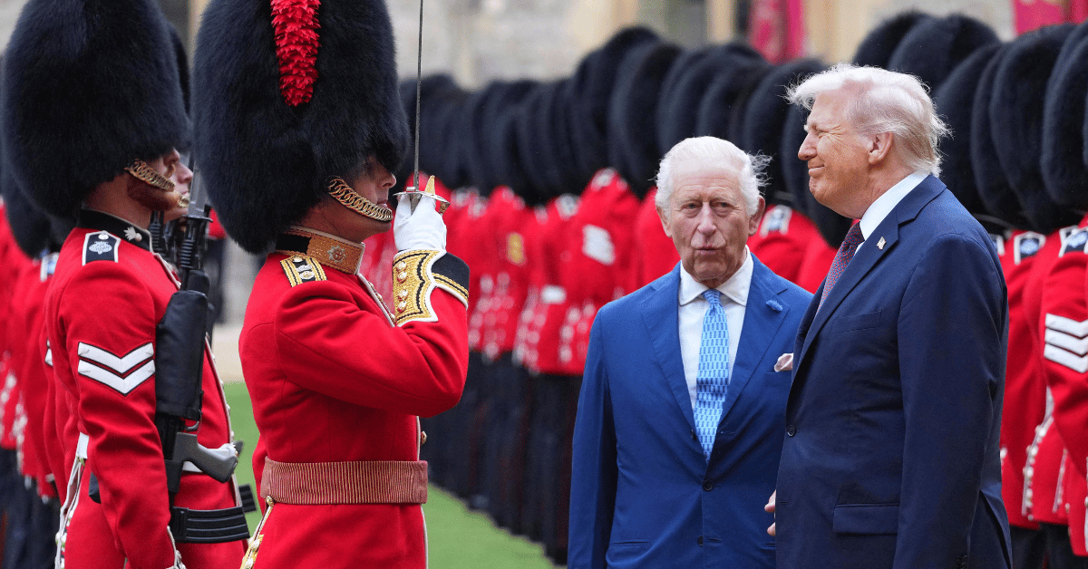 Photo of King Charles and Donald Trump