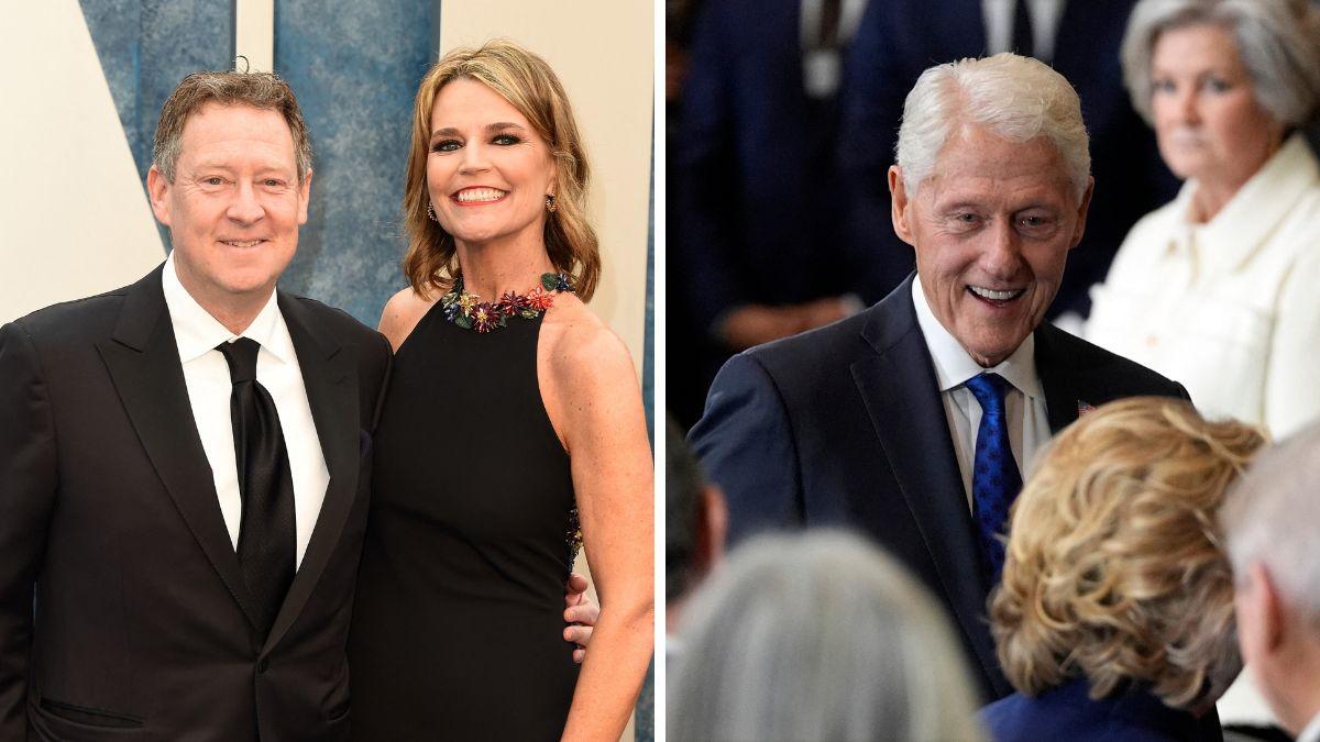 Photo of Michael Feldman, Savannah Guthrie, Bill Clinton