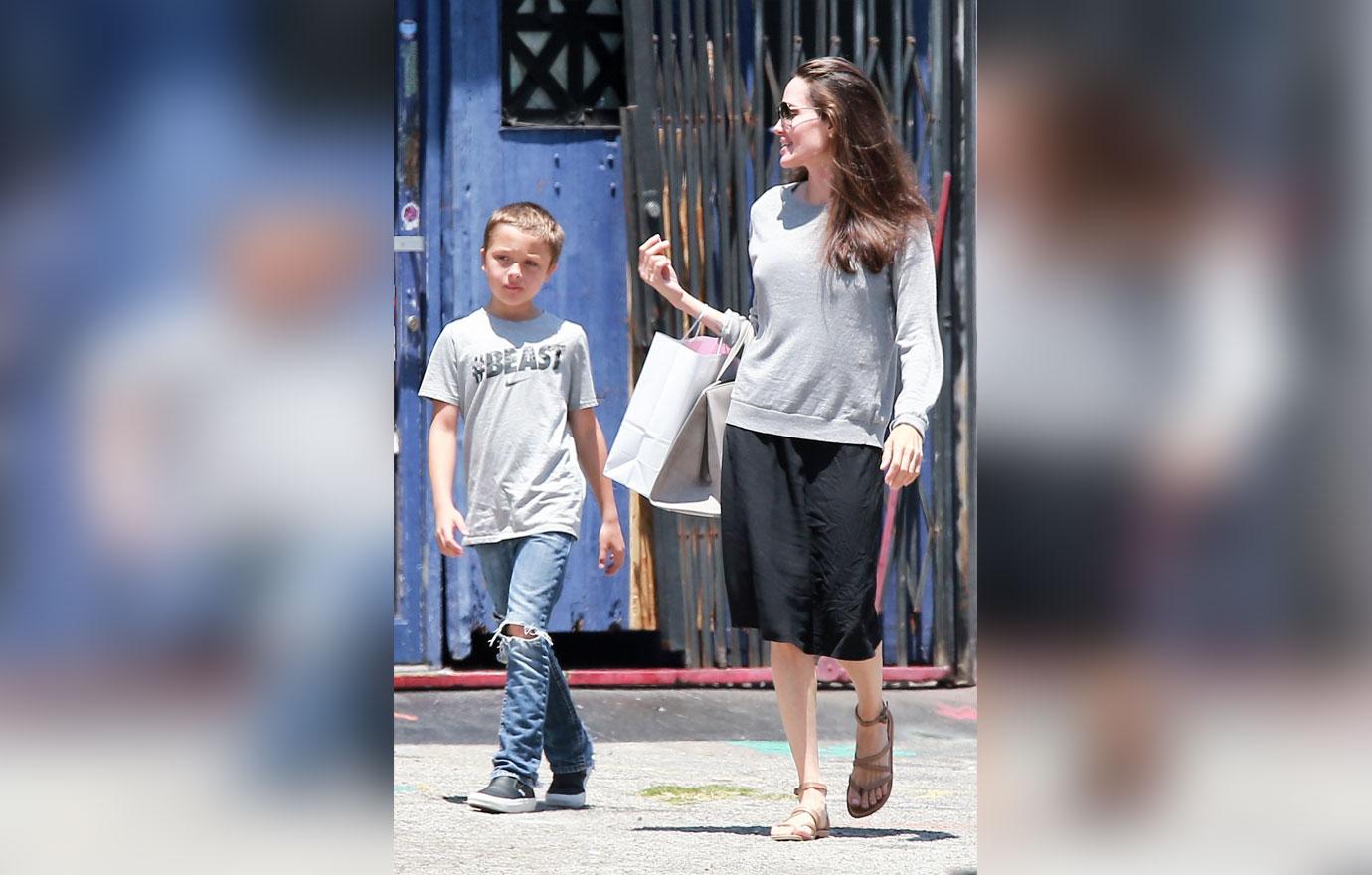 Angelina Jolie Son Knox Shop For Toys