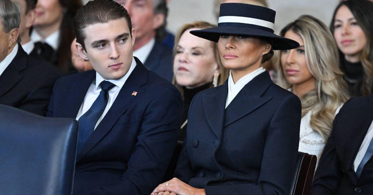 Photo of Melania and Barron Trump