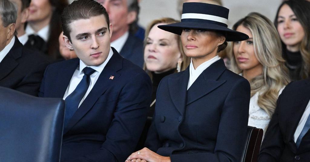 Barron Trump Sparks Concern After Looking 'Loney' At Mar-a-Lago Bash