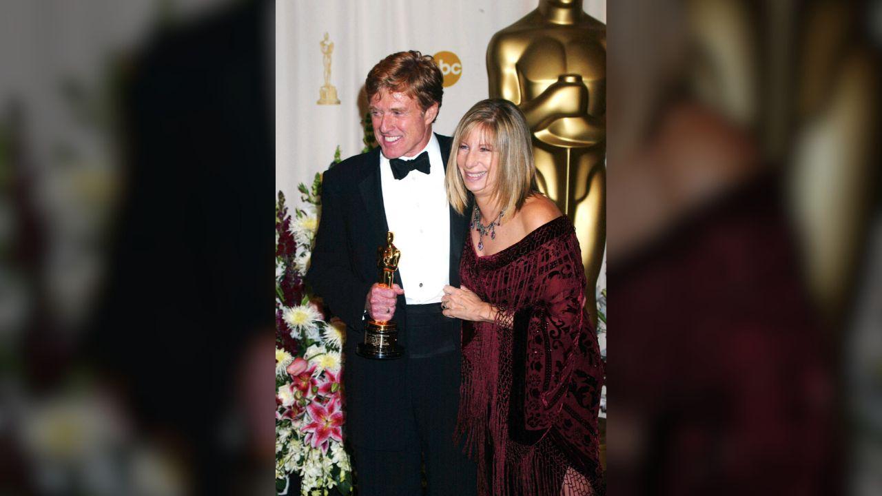 Barbra Streisand gave a tribute to Robert Redford at the Oscars after his death.