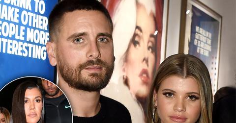 Scott Disick Kourtney Kardashian Sophia Richie Dinner