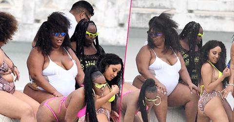 Pre-Super Bowl Swimsuit Body! See Lizzo Flaunt Curves On Miami Yacht