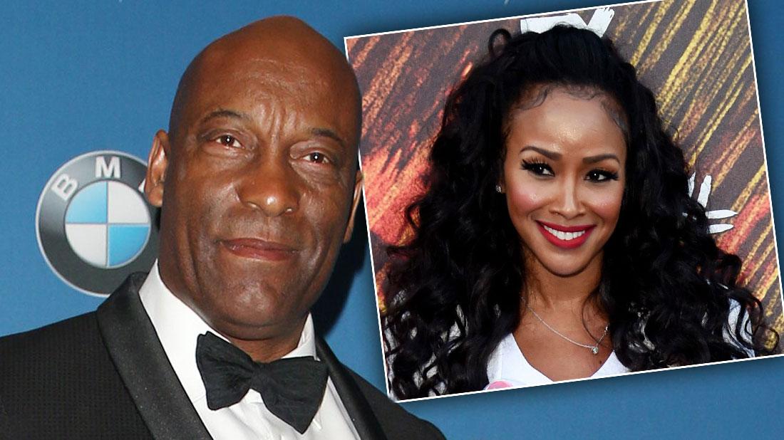 john singleton with an inset of his baby mama rayvon jones embed