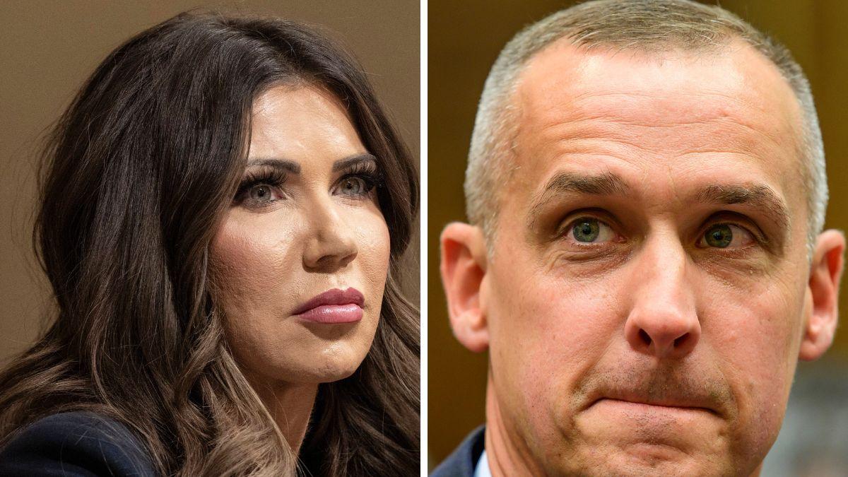 Photo of Kristi Noem, Corey Lewandowski 