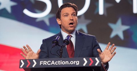 ron desantis confronted by voter