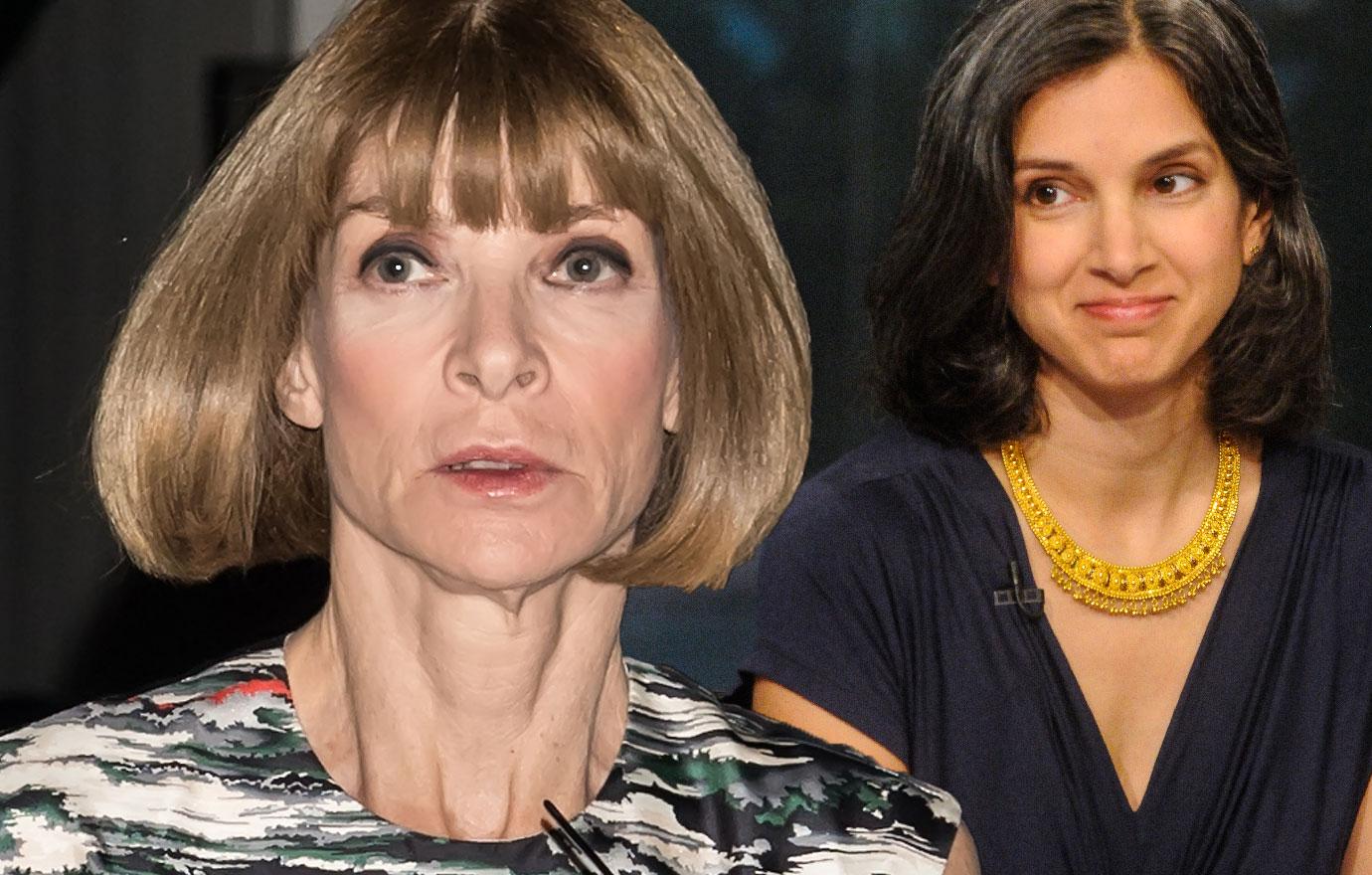 Anna Wintour Gives New Vanity Fair Editor Radhika Jones Fashion Stink Eye