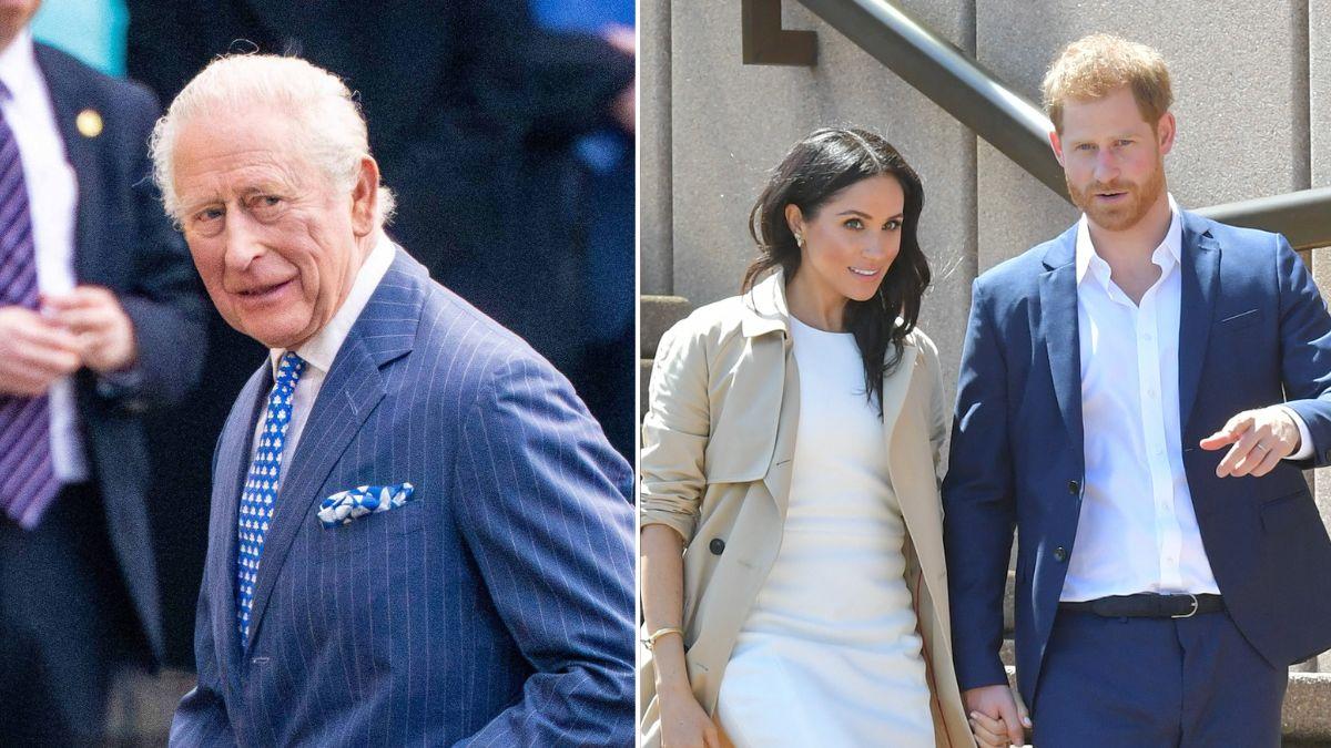 Photo of King Charles, Prince Harry and Meghan Markle