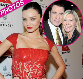 //miranda kerr face qantas john travolta olivia newton john