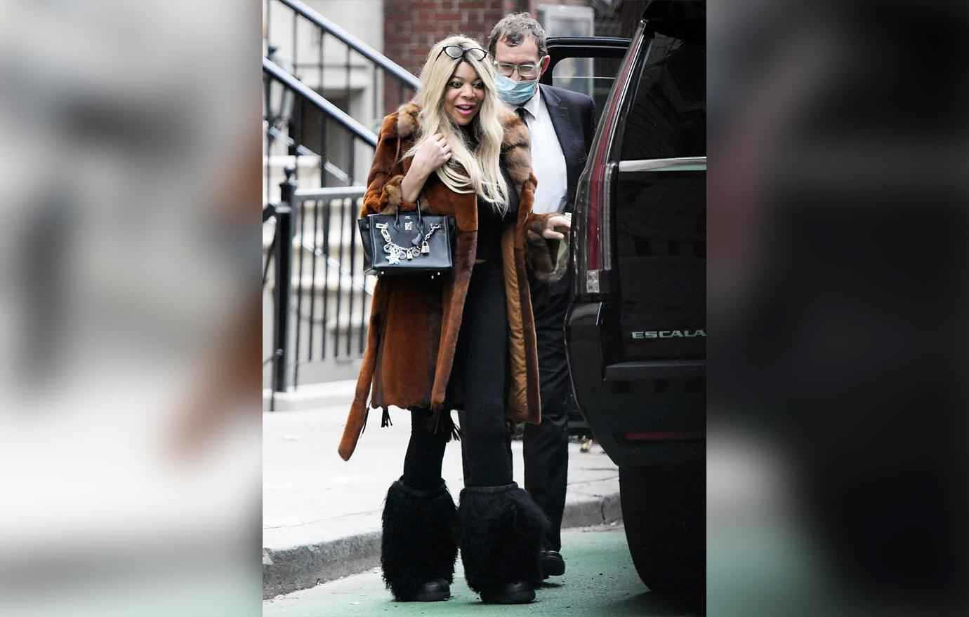 wendy williams photos new york rocking fur coat talk show host healthy ready to fight for job r